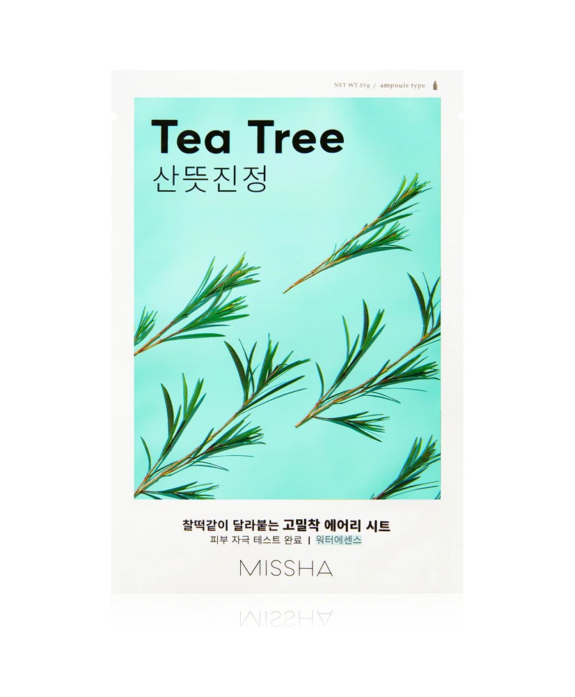 Missha Airy Fit Tea Tree masque visage -  تنظيف المسام من الشوائب وتنظيم إفرازات الدهون