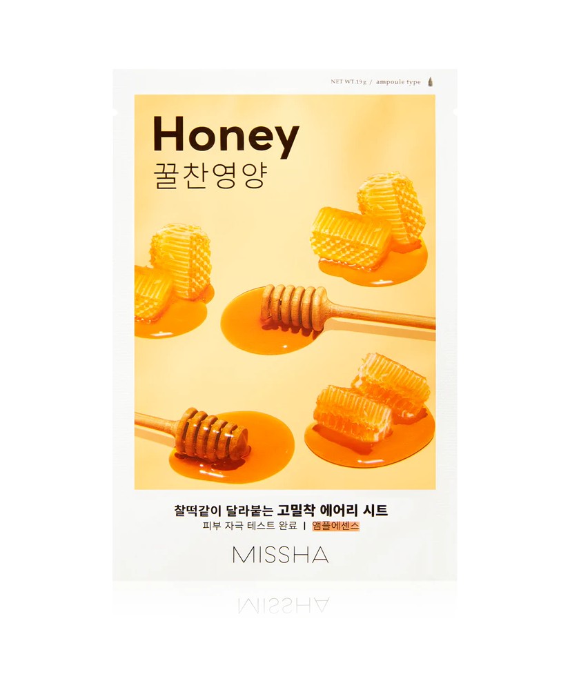 Missha Airy Fit Honey masque visage -   مستخلص العسل المليء بالمعادن والفيتامينات والأحماض الأمينية