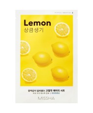 Missha Airy Fit Lemon   masque visage -    الهيالورونيك، فيتامينC